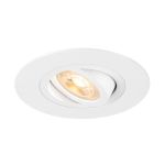SLV New Tria 75 XL Spot Aluminium White Round | Cutout 75mm - Suitable for 1x GU10 