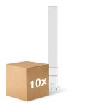 Multipack 10x Noxion Lucent PL-S LED 6W - 840 Cool White | 4-Pin - Replaces 11W