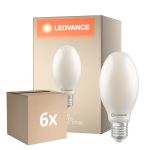 Multipack 6x Ledvance LED Bulb HQL LED FIL V E40 38W 5400lm - 827 Extra Warm White | Replaces 125W