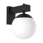 Eglo Wall Light Bufalata Steel Black | IP54 - Suitable for 1x E27