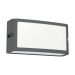 Eglo Wall Light Camarda Aluminium Anthracite 10W 1200lm - 840 Cool White | IP54