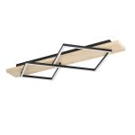 Eglo Ceiling Light Boyal Wood Black, Brown 13W 1750lm - 830 Warm White