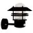 Nordlux Blokhus Up Wall Light Sensor Black | Suitable for 1x E27