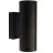 Nordlux Tin Wall Light Metal Black Up & Down | Suitable for 2x GU10