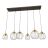Emibig Pendant Nando Steel Black | Suitable for 6x E27 - Max 15W