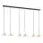 Emibig Pendant Elit Steel Black | Suitable for 6x GX53 - Max 12W
