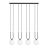 Emibig Pendant Glam Steel Black | Suitable for 4x E14 - Max 10W