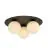 Emibig Ceiling Light Solar Steel Black | Suitable for 3x E14 - Max 10W