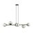 Emibig Pendant Rossi Steel Black | Suitable for 6x E14 - Max 10W