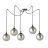 Emibig Pendant Gigi Steel Black | Suitable for 5x E14 - Max 10W