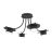Emibig Ceiling Light Enso Steel Black | Suitable for 4x GX53 - Max 12W