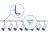 Bright Choice Complete Set 1-Phase Rail L 1 x 2 Meter White | incl. 8x Spot + GU10 2700K 3W Dimmable + End Cap, Power Connector and L -Connector