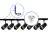 Bright Choice Complete Set 1-Phase Rail L 1,5 x 2 Meter Black | incl. 7x Spot + GU10 2700K 3W Dimmable + End Cap, Power Connector and L -Connector 
