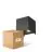 Multipack 4x D'Lite LED Wall Light Elingen Aluminium Black 4.9W 290lm - 830 Warm White | IP65 -  Light Sensor