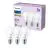 Multipack 3x Philips Bulb LED E27 Pear Frosted 5W 470lm - 827 Extra Warm White
