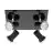Eglo Ceiling Light Tamara 1 Steel Black Chrome 4x2.8W 4x250lm - 830 Warm White | IP44 - Incl. 4x GU10