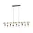 Eglo Pendant Townshend Wood Steel Brown Black | IP20 - Suitable for 9x E27 