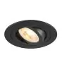 SLV New Tria 75 Spot Aluminium Black Round | Cutout 75mm - Suitable for 1x GU10 