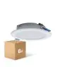 Multipack 6x LED Downlight Pan 12W 960lm 840 Cool White | 121mm - Cutout 100mm