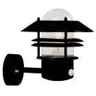 Nordlux Blokhus Up Wall Light Sensor Black | Suitable for 1x E27