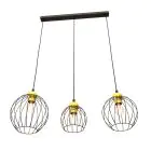 Emibig Pendant Nando Steel Black | Suitable for 3x E27 - Max 15W